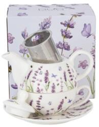 Duo Gift Porcelán egyszemélyes teáskészlet - Classic Lavender