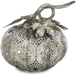 Art-Pol Lampion Dynia Metalowy metal srebrny 20x20x20cm (166116)