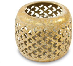 Art-Pol Lampion Metalowy metal złoty 9, 5x11x11cm (115944)