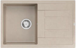 Quadron MORGAN 111 pearl beige gránit mosogatótálca