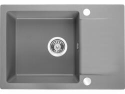 Laveo CELEBES csepptálcás mosogató, szürke (SBL_513T) (SRL_513T) - mosibolt