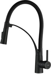 Laveo OLOR rugalmas tömlős zuhanyváltós matt fekete csaptelep