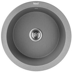 Laveo DAFNE egykör szürke mosogató helytakarékos szifonnal (SRD_588Y)