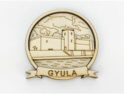  Natúr fa - Hűtőmágnes "Gyula" kerek 6, 5cm - kosarbolt