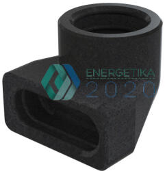 Zehnder - ComfoFit Therm 90 - Flat 51, 90°-os ívben forduló idom (990430852)