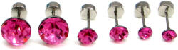 Trium Shine fülbevaló szett - rose (bepattintós) 8 mm, 5 mm, 4 mm (20251006011)