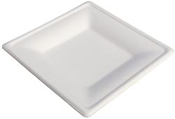  Cukornádtányér 16x16cm négyzet alakú biológiailag lebomló (SZID-02164)