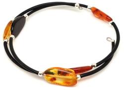 R. M. ékszer Borostyán memória drótos pebble 10-16mm karkötő (023631)