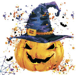  Halloween Creepy Pumpkin szalvéta 20 db-os 33x33 cm (PKK044067) - oliviashop