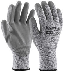 ROCK SAFETY Vágásbiztos kesztyű, PU tenyérmártással, gazdaságos változat (SCALLOP-ECO)