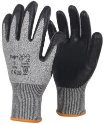 TOP 5 nitril mártott kevertszálas vágásbiztos védőkesztyű, gumírozott mandzsetta