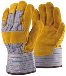 TOP CANVAS-A védőkesztyű, "A" minőségű hasított marhabőr, pamut kézhát és tenyérbélés