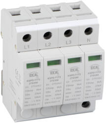 Kanlux , 275V, 50kA, IP20, beltéri, ITS KSPD-T1T2 275/200 3PN túlfeszültség korlátozó - T1+T2 (B+C) védelem (36316)