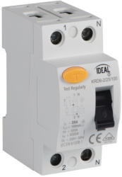  Ideal TS 230V AC KRD6-2/25/100 életvédelmi relé - 2 pólusú, DIN sínre szerelhető, 5 év garancia (23187)