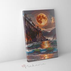 Makana Holdfényes öböl - Számfestő készlet, kerettel (30x40 cm)