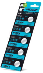 Videx CR1632 130mAh gombelem (darabár min. rendelhető mennyiség 5 db) (CR1632)