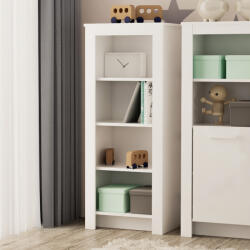 TODI White Bunny Keskeny nyitott polcos gyerekszoba szekrény