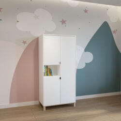 TODI Misty Fehér gyerekszoba nagyszekrény