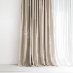 Goldea karácsonyi pamut drapéria - északi fenyők 280x150 cm