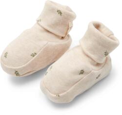Little Dutch Botosei din bumbac organic pentru bebelusi - Little Farm - Green Leaves - Little Dutch