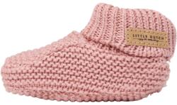Little Dutch Botosei tricotati pentru bebelusi - Vintage Pink - Little Pink Flowers - Little Dutch