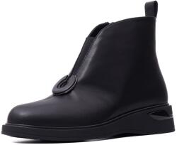 KARISMA Botine dama din piele naturala, Karisma JYJY70002B 01-N, negru