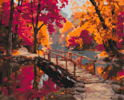 Alkotásutca A nyugalom hídja - Számfestő készlet kereten 40x50