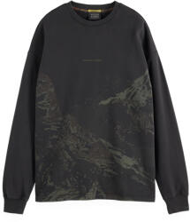 Scotch & Soda Futer Loose Fit Overdyed Awshirt 181534 021 meteorite (181534 021 meteorite)