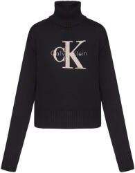 Calvin Klein Pulover Chenille Monologo LV047D354G UB1 black