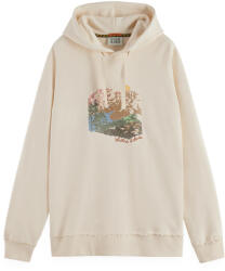 Scotch & Soda Futer Loose Fit Embroidered Artwork Hoodie 181896 270 eggnog (181896 270 eggnog)