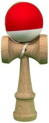 Flippy Kendama X Originala, Profesionala, Flippy, Super Sticky, din Lemn, 18 cm, Rosu Alb (teo-163980)