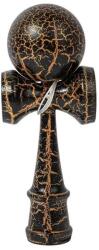 Flippy Kendama X Originala, Profesionala, Flippy, Cracked, din Lemn, 18 cm, Negru Auriu (teo-161942)