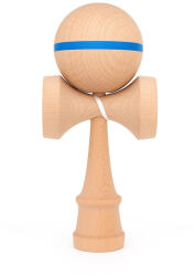 Flippy Jucarie Interactiva Kendama, Flippy, din Lemn, 18 cm, Joc de Indemanare pentru Copii si Adulti, Model cu Dunga, Albastru (teo-161617)