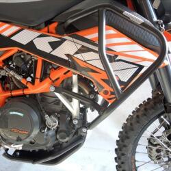 RDMOTO Kit protecții motor RDmoto - KTM 690 Enduro R 2008-2018 - Negru (crash bar complet + scut de protecție) (CF94KD)