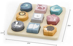 Viga Toys PolarB fa állatos kirakó kockák