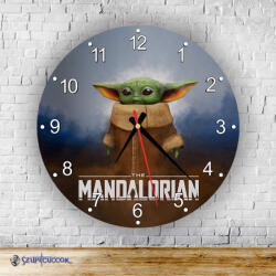 Time4Gift The Mandalorian Bébi Yoda Grogu kör alakú falióra