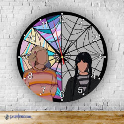 Time4Gift Wednesday és Enid kör alakú falióra