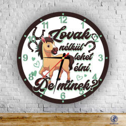 Time4Gift Lovak nélkül kör alakú falióra