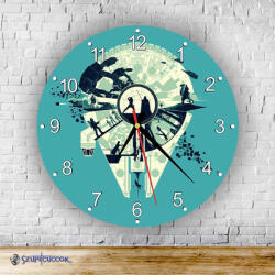 Time4Gift Star Wars Millennium Falcon grafika kör alakú falióra