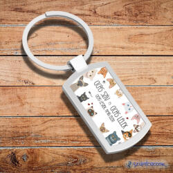 Time4Gift Cicás szív. . . fém kulcstartó