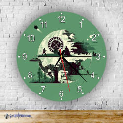 Time4Gift Star Wars Halálcsillag grafika kör alakú falióra