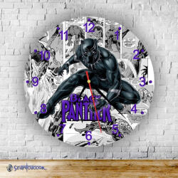 Time4Gift Black Panther news kör alakú falióra