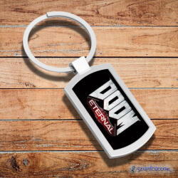 Time4Gift Doom - Eternal logo fém kulcstartó