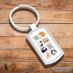 Time4Gift Cicák fém kulcstartó