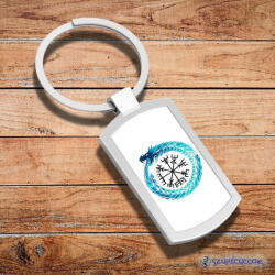 Time4Gift Jormungandr and vegvisir fém kulcstartó