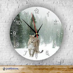 Time4Gift Leopárd kör alakú falióra