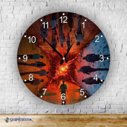 Time4Gift Stranger Things S04 kör alakú falióra