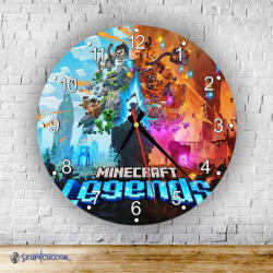Time4Gift Minecraft Legends kör alakú falióra