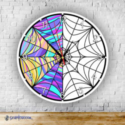 Time4Gift Wednesday window kör alakú falióra