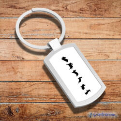 Time4Gift Nyuszi hopp fém kulcstartó